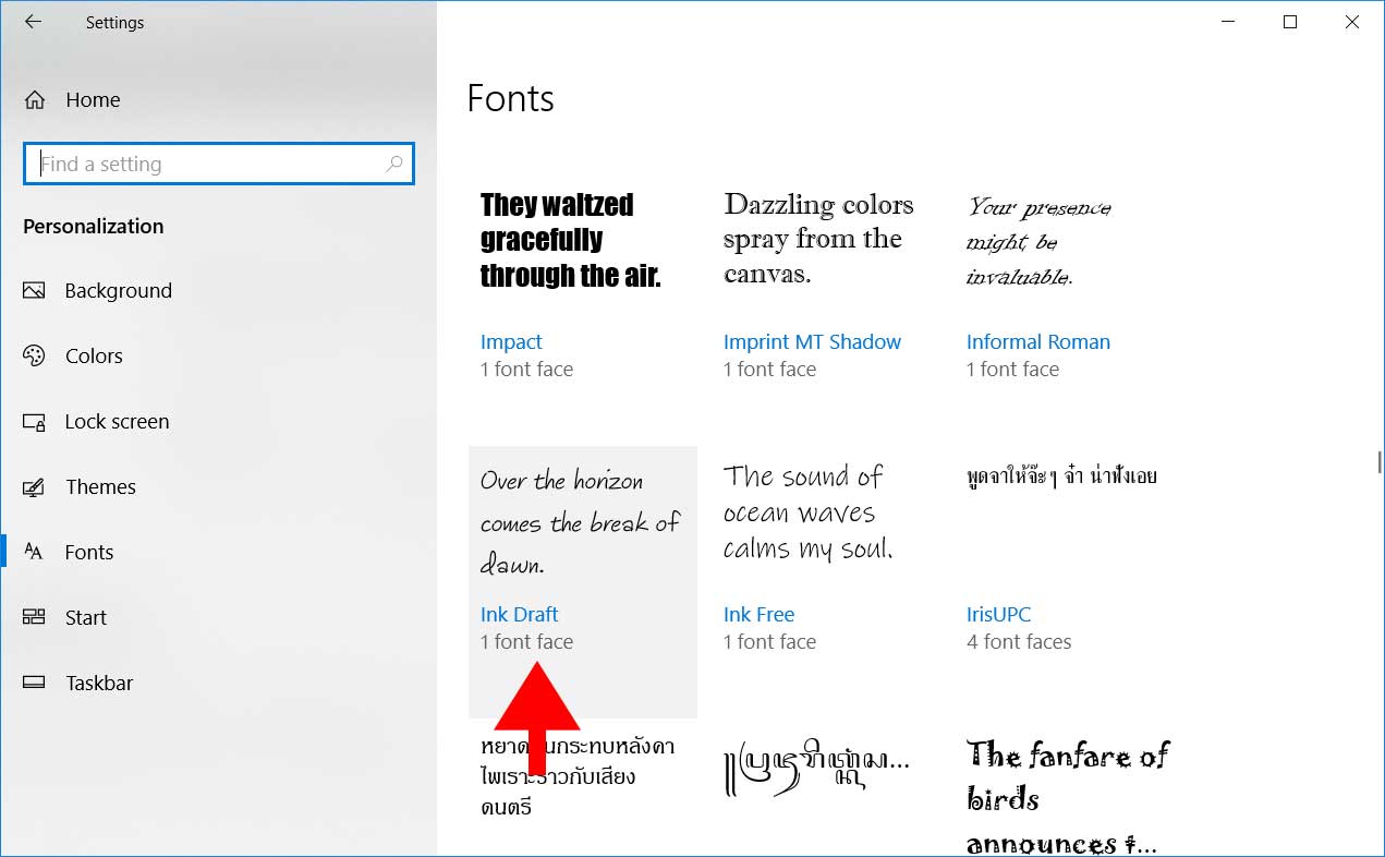 วิธีลงฟอนต์ (Fonts) ใน Windows 10 แบบง่ายและรวดเร็ว - Imodtoy