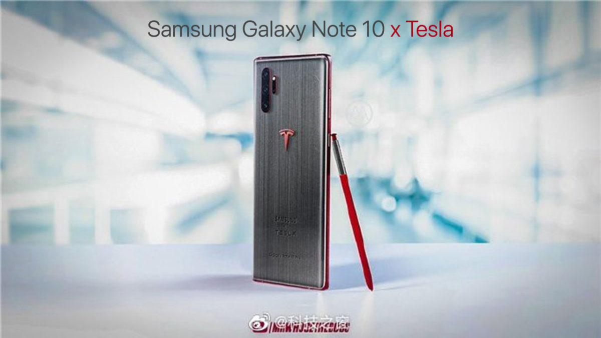 [ภาพหลุด] Samsung Galaxy Note10 x Tesla รุ่นพิเศษ (Special Edition)